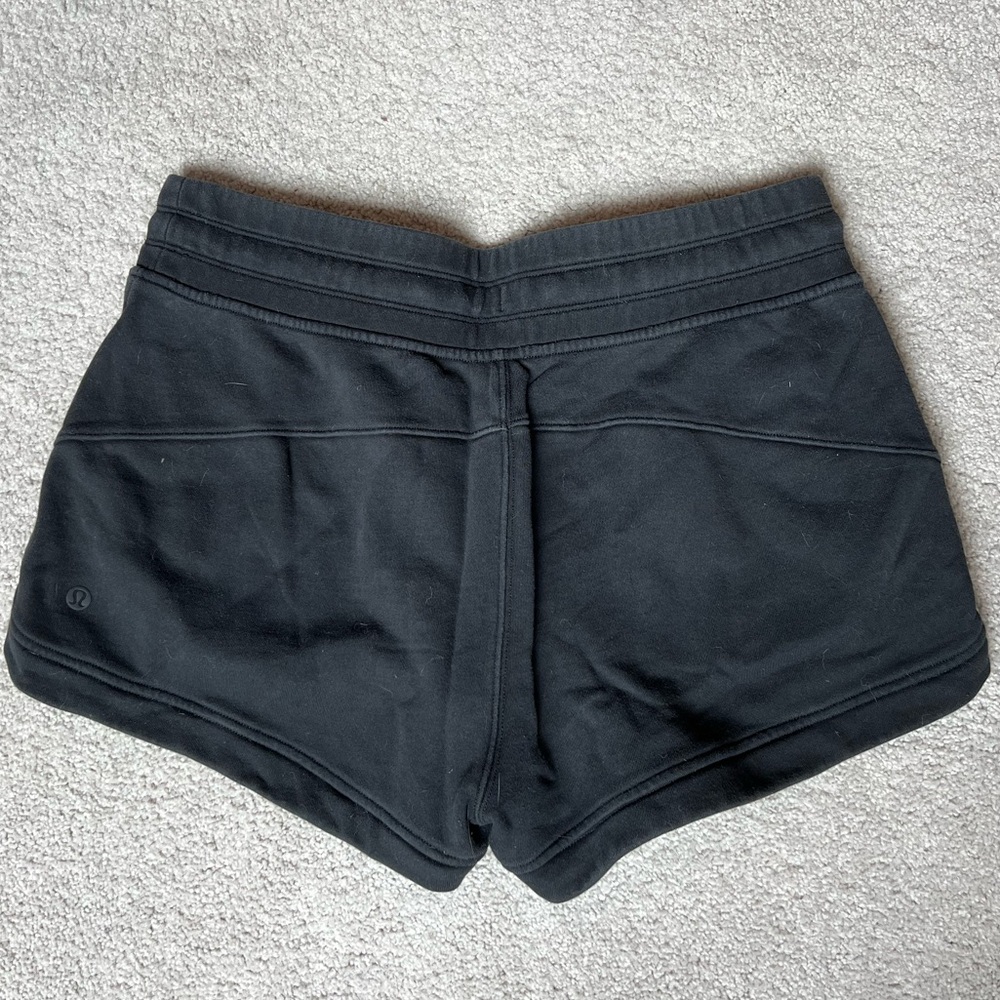 Black lululemon sweatshorts